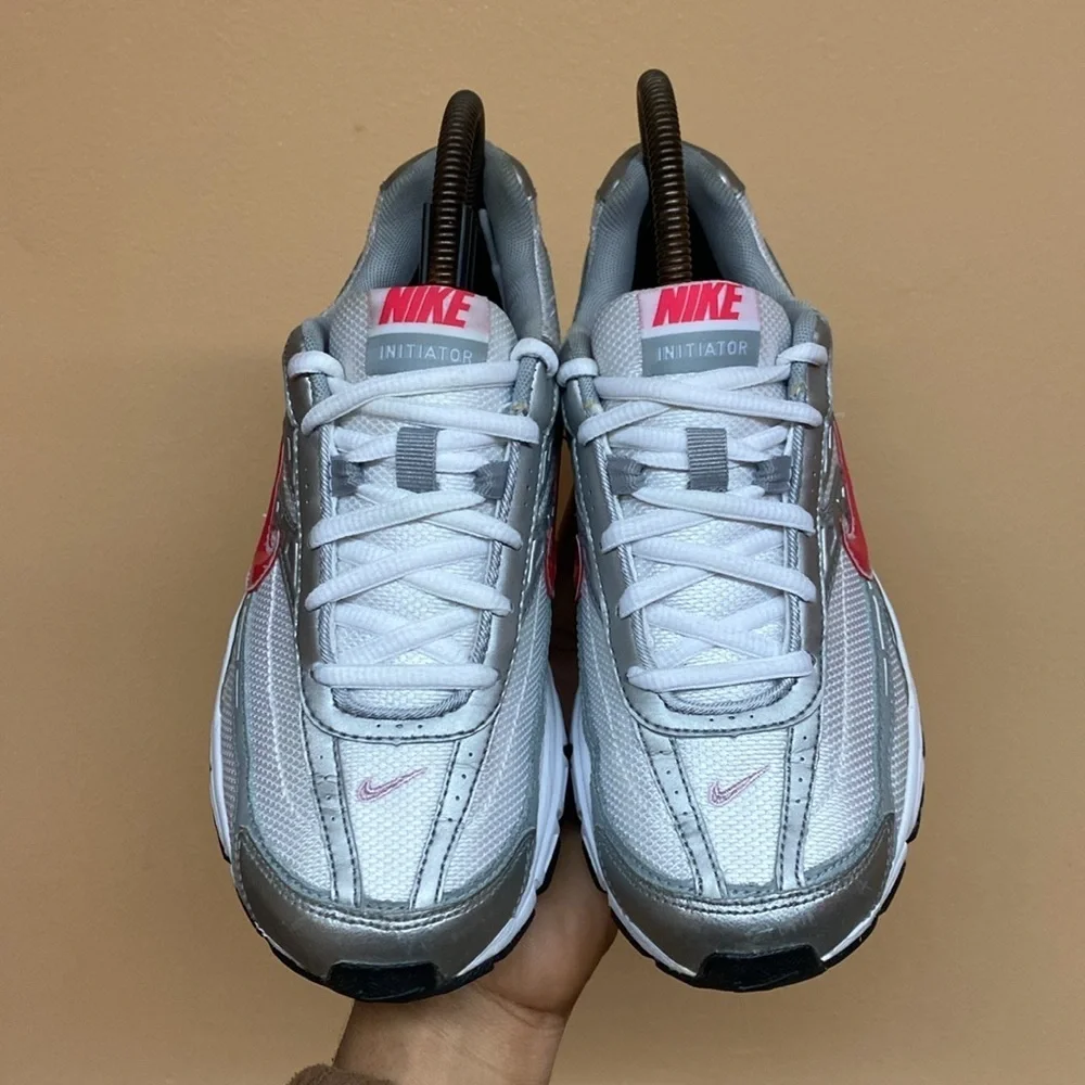 Nike Initiator Women’s Running Sneakers “White Metallic Silver Pink”